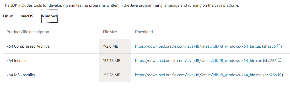 download Java Windows 10