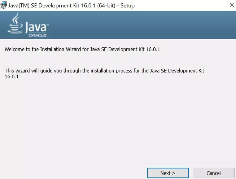 Install Java Windows 10 step 1